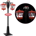 Produktbild: vidaXL Weihnachts-Straßenlampe mit Weihnachtsmann 81 x 40 x 188 cm PVC