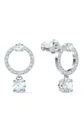 Produktbild: Swarovski Paar Ohrstecker Constella Pavé Attract Drop Circle, mit Swarovski® Kristall