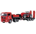 Produktbild: Bruder® Spielzeug-Auto bruder MAN TGA Tieflader mit Manitou Teleskoplader Fertigmodell Baufa