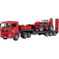 Produktbild: bruder MAN TGA Tieflader mit Manitou Teleskoplader MLT 633, Modellfahrzeug