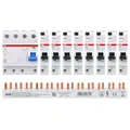 Produktbild: ABB FlexLine Set: 8x SX201-B16 Sicherungsautomat B + 1x FX204 A-40A/0.03 FI-Schutzschalter + 1x PSX3/24N Phasenschiene