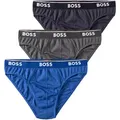 Produktbild: Slip BOSS, Herren, Gr. XXL, blau (blau, navy, anthrazit), Jersey, Obermaterial: 95% Baumwolle, 5% Elasthan, Unterhosen Slip, mit Logo Webbund