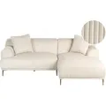 Produktbild: Ecksofa STENUM Cord Cremeweiß linksseitig