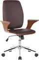 Produktbild: CLP Bürostuhl Burbank Höhenverstellbar - walnuss/braun Material Kunstleder