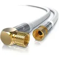 Produktbild: Primewire - Sat-kabel, Koax, F-stecker, Hdtv Sat Koax Kabel 90° Gewinkelt, 4fach Schirmung, 135db, 75ohm - 10m