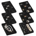 Produktbild: Schmuck Organizer Tablett, stapelbare Samt Schmuck Tabletts, Schublade Einsät...