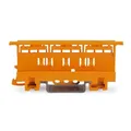 Produktbild: WAGO Befestigungsadapter 221-500 | Befestigungs-Adapter der Serie 221 (4 mm²), zur Montage auf TS 35, 10 Stück, für Schraubbefestigung, orange