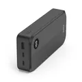 Produktbild: Hama Powerbank 20000 mAh (Power Pack, 3 Ausgänge: 2X USB-C & 1x USB-A, Fast Charging, tragbarer Akku, für Smartphone, Tablet & Bluetooth-Geräte, inkl. USB-C Kabel) Schwarz
