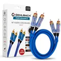 Produktbild: Oehlbach Beat - Stereo Audiokabel - Cinch-Kabel Set für CD-Player & Verstärker (effektive Schirmung & OFC Kupfer) - blau - 1m