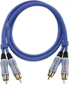 Produktbild: Oehlbach Cinch Audio Anschlusskabel [2x Cinch-Stecker - 2x Cinch-Stecker] 1.00m Blau vergoldete Steckkontakte BEAT!