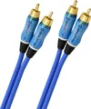 Produktbild: Oehlbach BEAT! NF Audio Cinch Kabel 1 m blau 24 Karat vergoldet OFC Kupfer