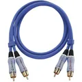 Produktbild: Cinch Audio Anschlusskabel [2x Cinch-Stecker - 2x Cinch-Stecker] 1.00 m Blau