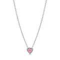 Produktbild: PANDORA Timeless rosafarbenes Erhabenes Herz Halskette aus Sterling Silber mit Zirkonia, Größe: 45cm, 398425C02-45