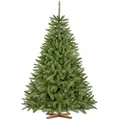 Produktbild: Fairytrees Künstlicher Weihnachtsbaum FT01, Fichte Natur, mit grünem Stamm und Echtholz Baumständer grün 180 cm