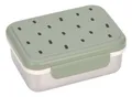 Produktbild: Lässig Lunchbox Stainless Steel Lunchbox Happy Prints Light Olive silberfarben