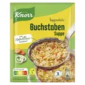 Produktbild: Knorr Suppenliebe Buchstaben Suppe leckere Nudelsuppe mit natürlichen Zutaten 3 Teller