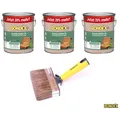 Produktbild: BONDEX Douglasien-Öl 3 x 3 L 20% mehr mit Versiegelungsbürste - Holzschutz