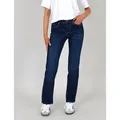 Produktbild: ESRA Straight-Jeans Damen Straight Leg Jeans hohe Leibhöhe Stretch-Jeans Regular Jeans G6 High Waist Straight Fit Jeans Damen Regular Hose bis Übergröße blau 40