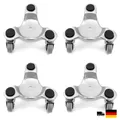 Produktbild: QWORK 4 Stück 152mm Möbelroller 180kg Tragfähigkeit 3