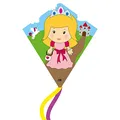 Produktbild: CIM Kinderdrachen - Eddy-S Princess - Einleiner für Kinder ab 3 Jahren - Abmessung: 50x56cm - inkl. Drachenschnur und Streifenschwänze