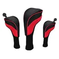 Produktbild: Schlägerkopfhüllen, 3 Stück Driver Wood Head Club Covers Equipment Pole Protective Sleeve, Golf Putter Head Protectors