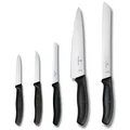 Produktbild: Victorinox Swiss Classic Küchenmesser Set, Küchengarnitur, 5-teilig, Extra Scharf, Swissmade, schwarz