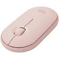 Produktbild: Logitech Maus M350 Pebble Bluetooth Mouse, 3 Tasten, 1000 dpi, kabellos, rosé