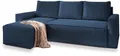 Produktbild: Masseno Ecksofa POTARO mit Schlaffunktion L-Form, Sofa mit Bettkasten, Wohnzimmersofa, Couch, Soffa, Bettsofa, Couchgarnitur- Blau, POSO 05