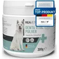Produktbild: REAVET Denta Vital Zahnpflege Pulver für Hund & Katze 300g - Natürlicher Zahnsteinentferner, Effektive Zahnreinigung ohne Zahnbürste, Mittel geg...