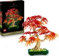 Produktbild: LEGO Botanicals Japanischer Roter Ahorn – Bonsai-Baum - Künstliche Pflanzen Bauset mit roten & orangen Blättern, plus Schale - Home Dekor - Geschenkidee für Erwachsene - 10348