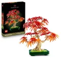 Produktbild: LEGO Botanicals Japanischer Roter Ahorn - Bonsai-Baum - Kunstpflanzen Set mit roten und orangefarbenen Blättern sowie einem baubaren Blumentopf - Kunstblumen DIY Deko Geschenk für Erwachsene - 10348