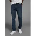 Produktbild: Straight-Jeans ARIZONA, Herren, Gr. 46, Länge 34, blau (dunkelblau), Obermaterial: 77% Baumwolle, 22% Polyester, 1% Elasthan, Basic, normal lang, Jeans Straight-Jeans, gerade Beinform, dezente Used-Waschung, niedrige Leibhöhe