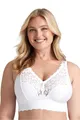 Produktbild: Miss Mary of Sweden Lace Dreams Langer BH ohne Bügel – Elastische Spitze, Recyceltes Material, Sanfter Halt, Longline Design 90C Weiss