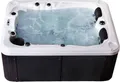 Produktbild: HOME DELUXE - Outdoor Whirlpool - Beach Pure - Maße: 210 x 155 x 83 cm - Inkl. Heizung, 51 Massagedüsen und 24 Lichtquellen I Außen Whirlpool für 3 Personen