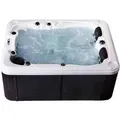 Produktbild: Home Deluxe Outdoor Whirlpool Beach Pure 210 x 155 x 83 cm Dunkelgrau-Weiß