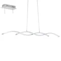 Produktbild: Weiß Chrom Moderne Hängelampe Pendelleuchte 2000lm 2x10,3W/LED 87,5x11x120 [cm]