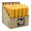 Produktbild: Stabkerzen aus Paraffin, 100/22 mm, Gelb, KERZENFARM HAHN, Brenndauer ca. 4h, 25