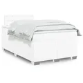 Produktbild: vidaXL Boxspringbett mit Matratze Weiß 120x200 cm Kunstleder