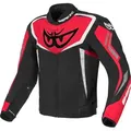 Produktbild: Berik Bad Eye wasserdichte Motorrad Textiljacke, schwarz-weiss-rot, Größe 56 für Männer