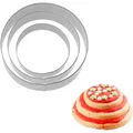Produktbild: Westmark Terrassenkeks-Ausstechformen-Set Kreis, Glatte Kanten, 3-teilig, Größen: 4,5,6 cm, Rostfreier Edelstahl, Ring glatt, Silber, 35202291