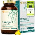 Produktbild: Nature Basics Hochwertiges Omega 3 Algenöl 830mg Vegan Kapseln, kein Fischöl, hochdosiert mit 830 mg Algenöl, 250 mg DHA, 125 mg EPA à 120 St., 142 g