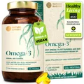 Produktbild: Veganes Omega 3 aus Algenöl | 120 hochdosierte Kapseln für 4 Monate | Nur 1 K...