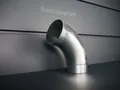 Produktbild: Fallrohrbogen Rohrbogen Ablaufbogen Titanzink 72° DN 100 mm