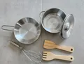 Produktbild: Theo Klein Miele Spielzeugküche Ersatzset Ersatzteil Topf Pfanne Schneebesen