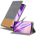 Produktbild: Cadorabo Hülle kompatibel mit Samsung Galaxy S8 aus Premium Jeans und Kunst Leder Flip Klappbare Stoßfeste Magnetische [Standfunktion] [Kartenfächern] Cover Hülle für Galaxy S8 Tasche in Grau