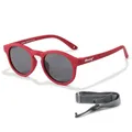 Produktbild: Maesy Kinder Sonnenbrille für 1-3 Jahre - UV400 Polarisierter Schutz - Flexibler und Biegsamer Rahmen - Verstellbares Gummiband - Sichere und Bequeme Sonnenbrillen - Rot - Bowi