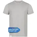 Produktbild: Alpenwert T-Shirt Herren Merino T-Shirt - mulesingfreie Wolle - hergestellt in Portugal (1 Pack) Antibakteriell, Anti-Schweiß-Geruch, Outdoor & Funktionsshirt grau S