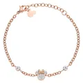Produktbild: Disney Minnie Mädchen-Armband, Edelstahl, Zirconia Kristall, Länge 13+5cm, Schmuck (Rosa 2)