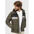 Produktbild: Indicode Steppjacke Herren Hampshire Herrenjacke Daunen-Optik mit elastischen Bündchen grün S (46)