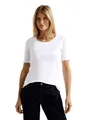 Produktbild: Damen Basic T-Shirt mit Rundhals in Unifarbe